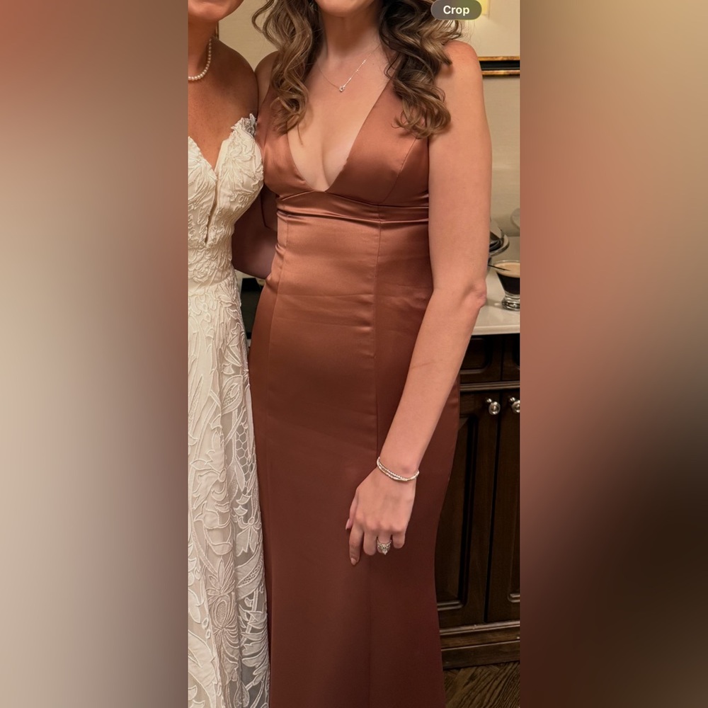 Amsale Leif in Sienna With Extra Length
